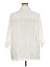 Sigrid Olsen 100% Linen White 3/4 Sleeve Button-Down Shirt Size 2X - photo 2