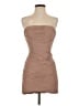 BCBGMAXAZRIA 100% Nylon Solid Tan Cocktail Dress Size 4 - photo 1