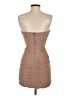 BCBGMAXAZRIA 100% Nylon Solid Tan Cocktail Dress Size 4 - photo 2