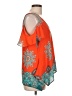 Venus Orange Short Sleeve Blouse Size L - photo 4