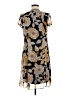 JBS 100% Polyester Print Gray Casual Dress Size 6 - photo 2
