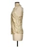 J.Crew Collection 100% Viscose Gold Sleeveless Blouse Size M - photo 5