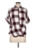 Harper Plaid Red Short Sleeve Blouse Size M - photo 1