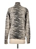 Equipment Animal Print Silver Wool Cardigan Size S - photo 2