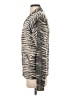 Equipment Animal Print Silver Wool Cardigan Size S - photo 5