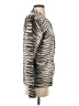 Equipment Animal Print Silver Wool Cardigan Size S - photo 4