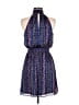 BCBG Paris Paisley Stripes Blue Cocktail Dress Size S - photo 2
