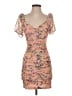 Guess Floral Pink Cocktail Dress Size 0 - photo 1