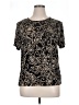 Jaclyn Smith Black Short Sleeve Top Size XL - photo 1