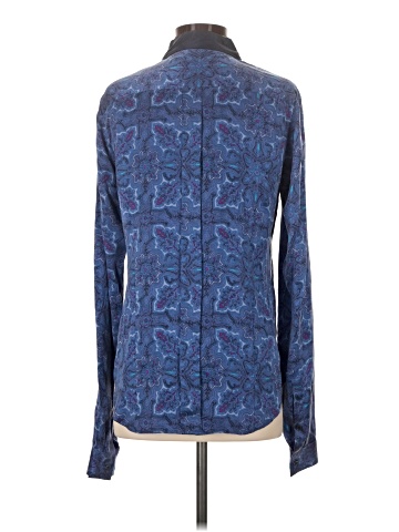 Equipment Long Sleeve Silk Top (view 2)