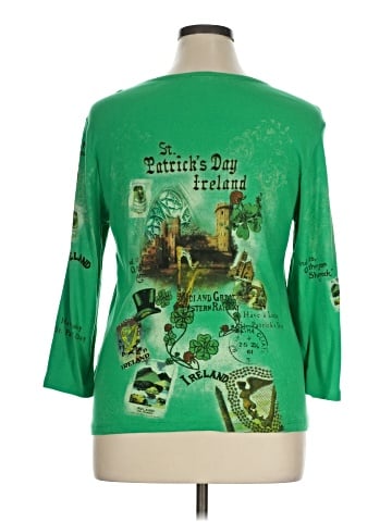 Cactus 3/4 Sleeve T-Shirt (view 2)