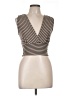 Oboe Brown Sleeveless Top Size L - photo 1