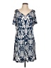 MSK Paisley Blue Casual Dress Size L - photo 1