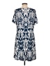 MSK Paisley Blue Casual Dress Size L - photo 2