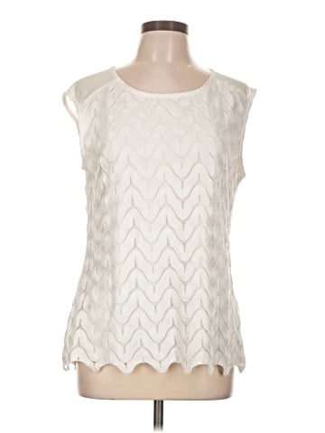 Roz & Ali Sleeveless Blouse (view 1)