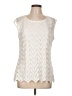Roz & Ali Ivory Sleeveless Blouse Size L - photo 1
