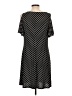 MSK Polka Dots Black Casual Dress Size L - photo 2