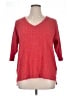 Faded Glory Red 3/4 Sleeve Top Size 1X - photo 1