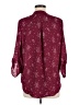 Lush 100% Polyester Stars Burgundy 3/4 Sleeve Blouse Size M - photo 2