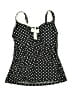 Profile Polka Dots Black Swimsuit Top Size 14 - photo 1