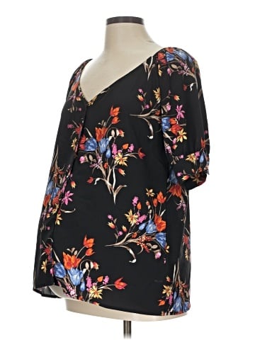 Pink Blush 3/4 Sleeve Blouse (view 1)