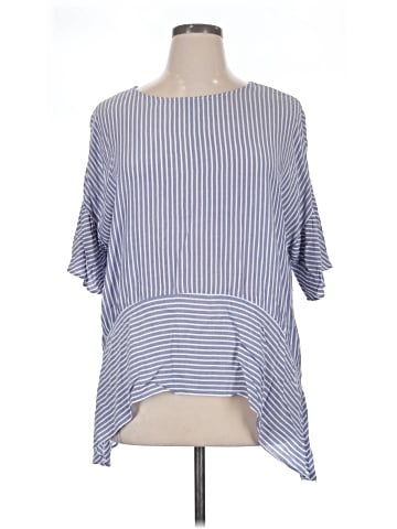 a.n.a. A New Approach Short Sleeve Blouse (view 1)