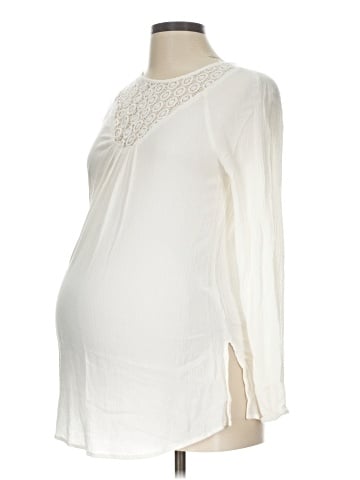Liz Lange Maternity Long Sleeve Blouse (view 1)