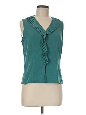 Doncaster Collection Sleeveless Silk Top (view 1)