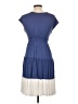 Ella Moss Color Block Blue Casual Dress Size L - photo 2