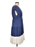 Ella Moss Color Block Blue Casual Dress Size L - photo 4