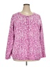 Jessica London 100% Cotton Paisley Pink Pullover Sweater Size 22 - photo 1