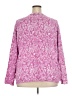 Jessica London 100% Cotton Paisley Pink Pullover Sweater Size 22 - photo 2