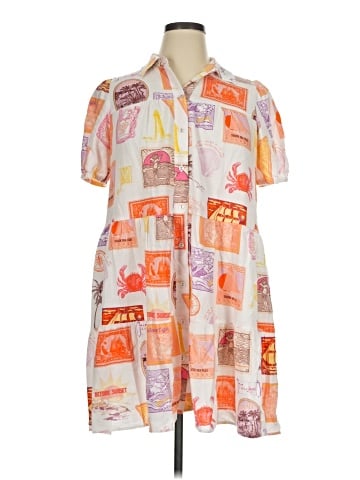 Jane and Delancey Short Sleeve Button-Down Shirt (view 1)