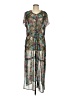 DR2 100% Polyester Paisley Green Casual Dress Size M (estimated) - photo 1