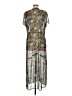 DR2 100% Polyester Paisley Green Casual Dress Size M (estimated) - photo 2