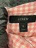 J.Crew Checkered-gingham Pink Long Sleeve Button-Down Shirt Size 12 - photo 7