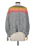 Free People Color Block Gray Wool Pullover Sweater Size S - photo 2