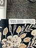 Zara Basic Floral Black 3/4 Sleeve Blouse Size XS - photo 7