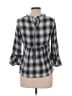 Blue Rain 100% Rayon Silver 3/4 Sleeve Blouse Size L - photo 2