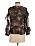 Zara 100% Polyester Black 3/4 Sleeve Blouse Size XS - photo 2