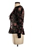 Zara 100% Polyester Black 3/4 Sleeve Blouse Size XS - photo 5