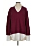 Brochu Walker Color Block Burgundy Wool Pullover Sweater Size S - photo 1