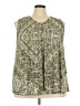 Catherines 100% Polyester Green Sleeveless Blouse Size 2X - photo 1