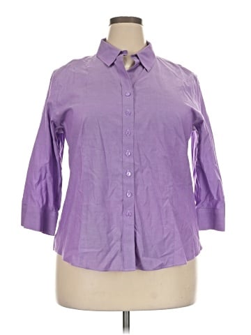 Coldwater Creek 3/4 Sleeve Button-Down Shirt (view 1)
