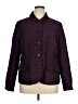 Erin Chevron-herringbone Purple Blazer Size XL - photo 1