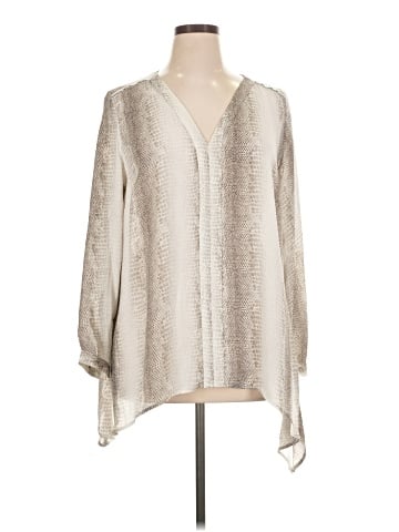 NY Collection Long Sleeve Blouse (view 1)