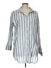Boden Stripes Blue 3/4 Sleeve Button-Down Shirt Size 10 - photo 1