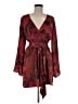 VICI 100% Polyester Paisley Burgundy Cocktail Dress Size M - photo 1
