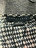Sanctuary 100% Polyester Houndstooth Black Long Sleeve Blouse Size 3X - photo 4