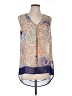Daniel Rainn 100% Polyester Blue Sleeveless Blouse Size L - photo 1